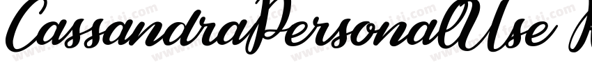 CassandraPersonalUse Regular字体转换